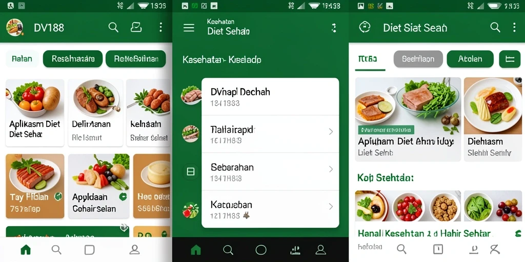 Antarmuka pengguna DV188 yang menarik dan mudah digunakan untuk Diet Sehat.
