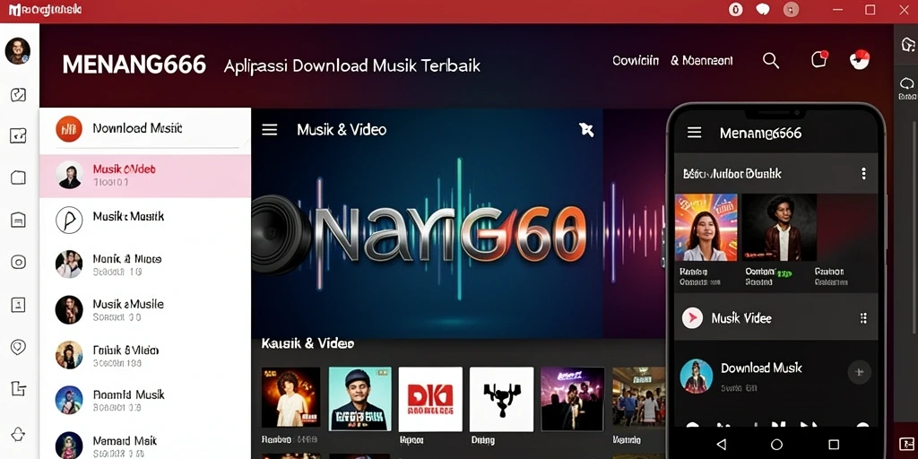 Antarmuka MENANG666 yang memudahkan dalam Download Musik.